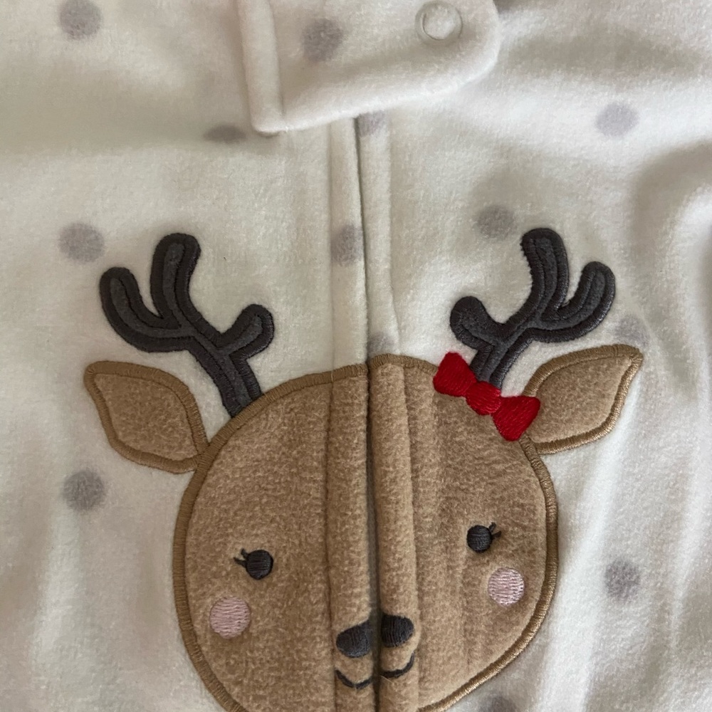 Carter’s Reindeer footed pajamas